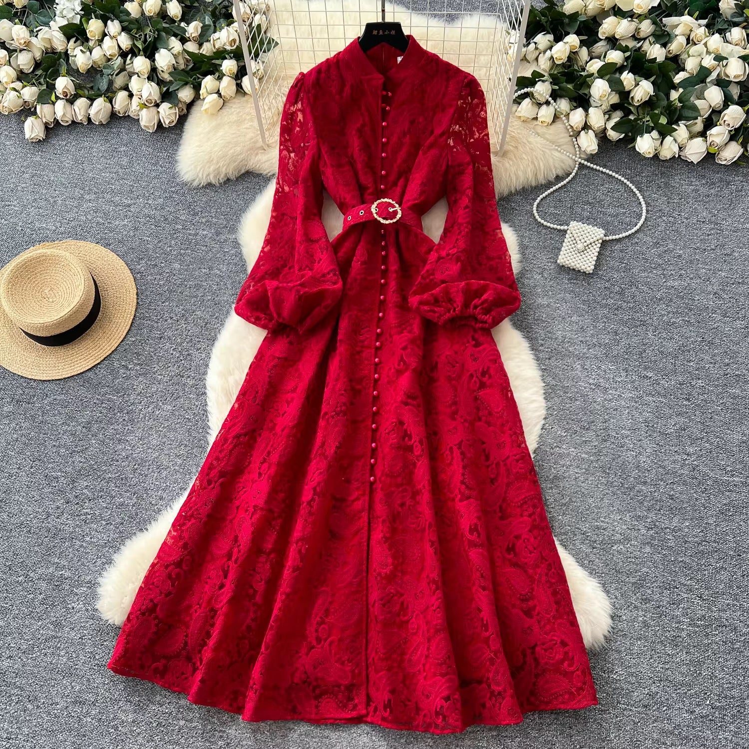 Belted Gown For Women